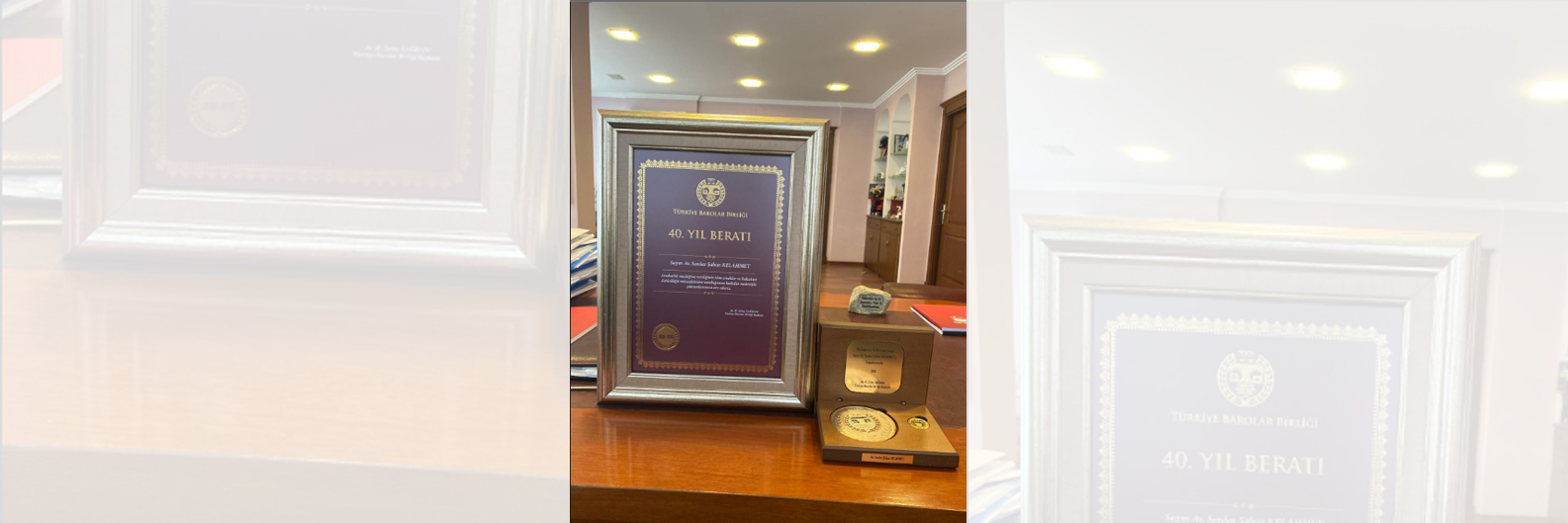 Meslekte 40 y�ll�k Tecr�bemin Onurland�r�lmas�ndan Duyulan Gurur.